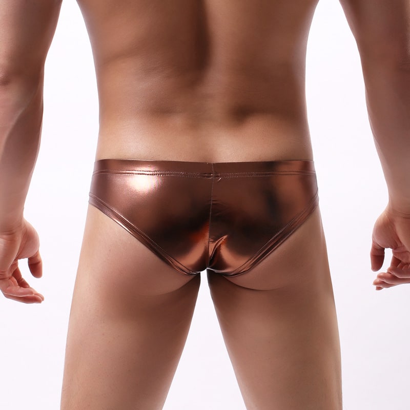 Hot stamping sexy ice silk men's underwear view 3