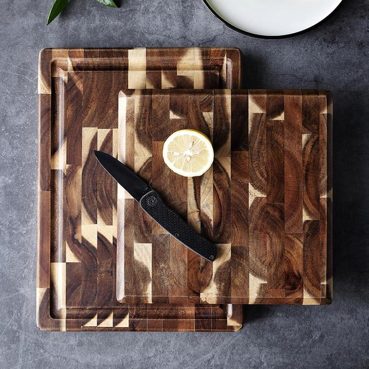 Kitchen Household Parquet Solid Wood Cutting Board view 4