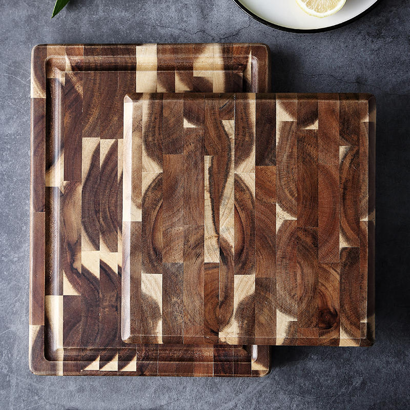 Kitchen Household Parquet Solid Wood Cutting Board view 5