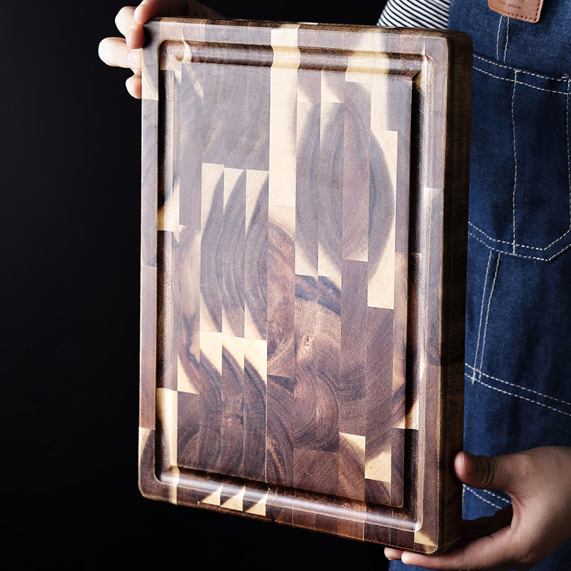 Kitchen Household Parquet Solid Wood Cutting Board view 6