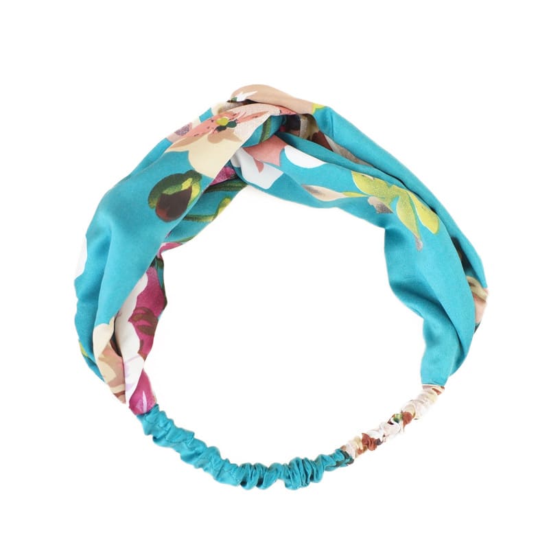 Flower elastic silk hair band view 7
