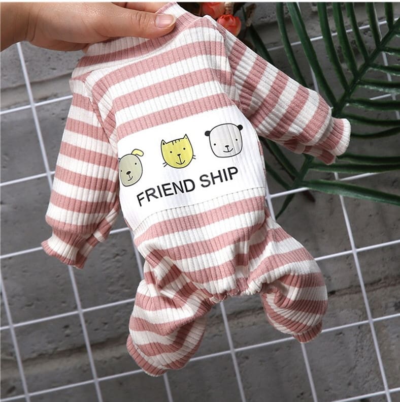 Pet Soft And Comfortable Home Clothes Small Dog Pajamas Base Coat view 2