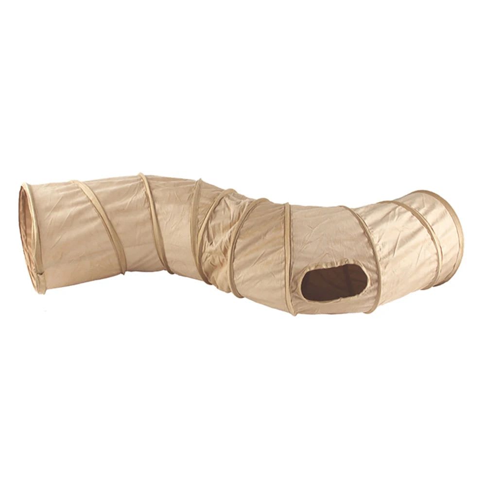 Cat Tunnel Collapsible S-Shape Peekaboo Cat Cave Play Tube Interactive Toy Pet Supplies For Indoor Cats Rabbit Puppy Guinea Pig view 3
