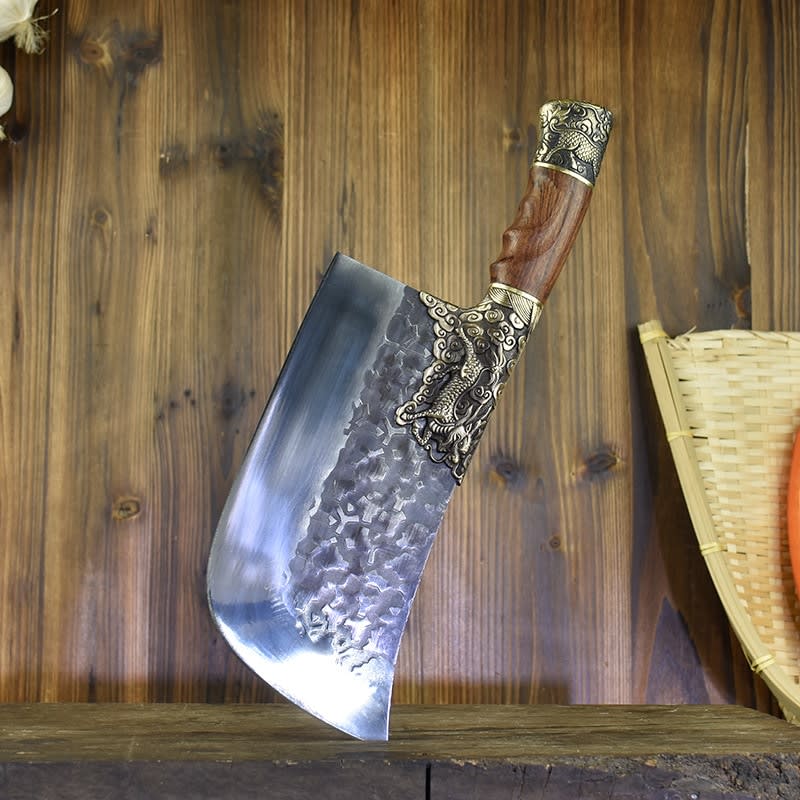 Household Bone Chopping Hand-forged Kitchen Knife Dual-use Knife Ghost Hand Made Chef Knives view 14