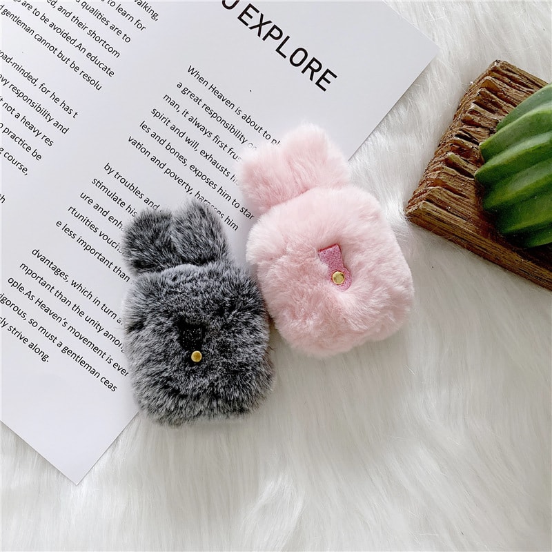 Plush Rabbit Cute Simple Creative Anti-fall Earphone Shell view 12