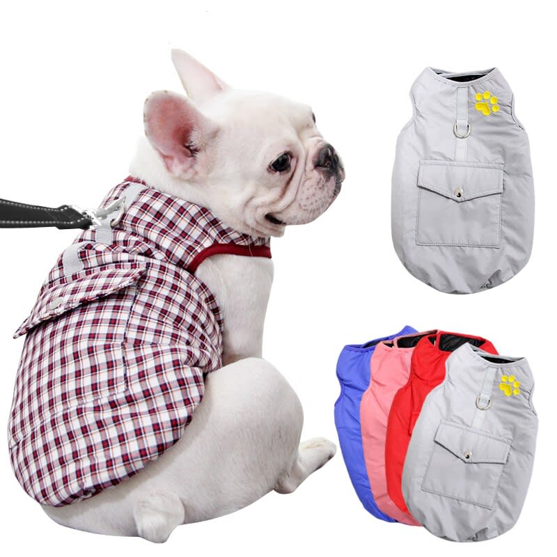 Medium and large dog padded vest view 3