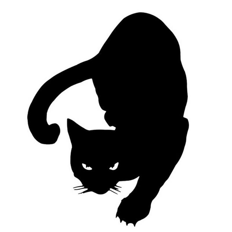 Simple Pet Cat Car Personality Reflective Sticker view 2