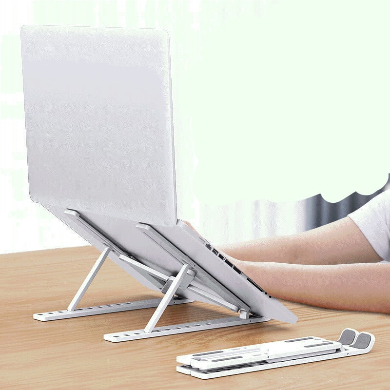 New lift cooling base portable 10 position desktop plastic folding bracket view 2