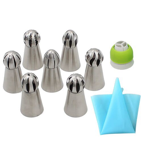 Stainless Steel Russian Decorating Mouth Set, Cream Cake Torch Decorating Mouth view 2