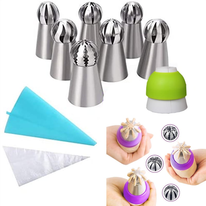Stainless Steel Russian Decorating Mouth Set, Cream Cake Torch Decorating Mouth view 7