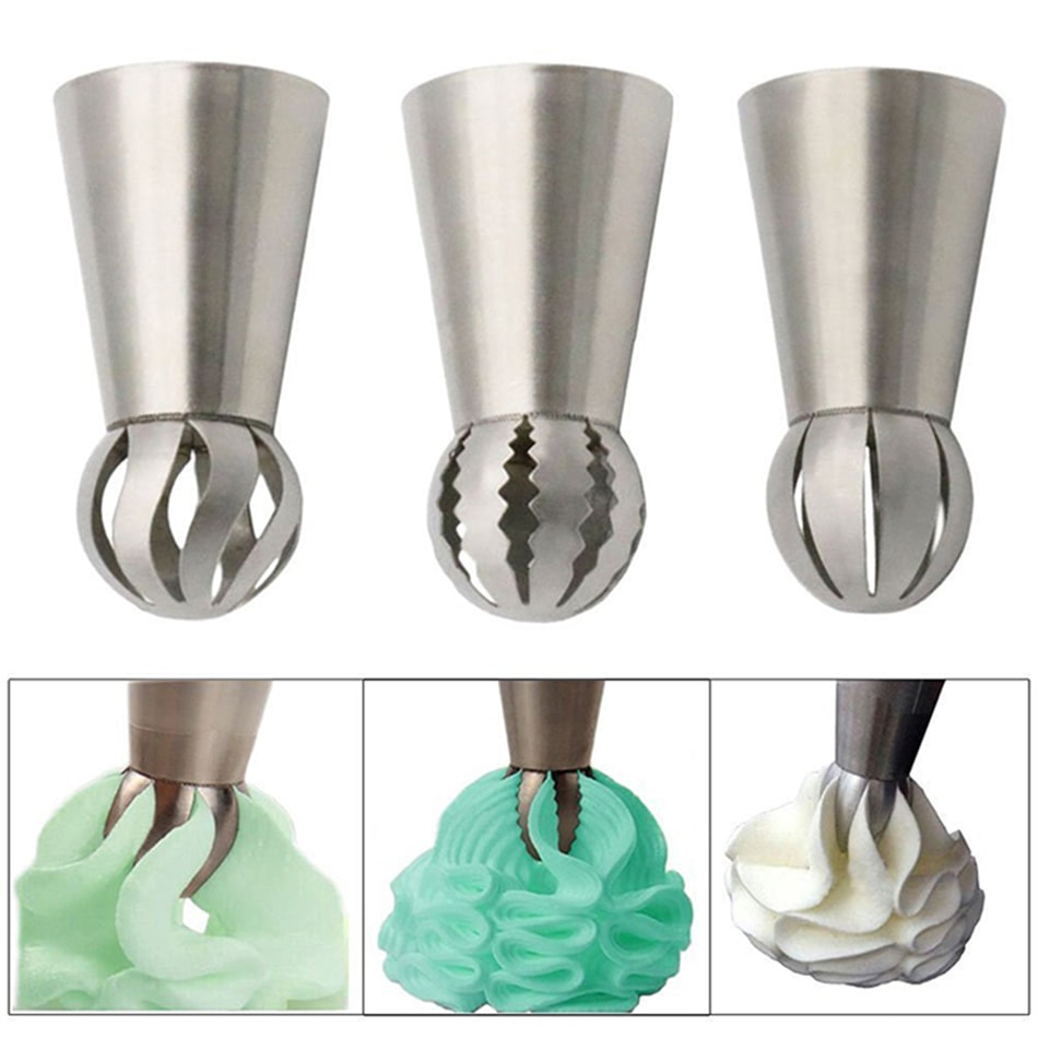 Stainless Steel Russian Decorating Mouth Set, Cream Cake Torch Decorating Mouth view 3