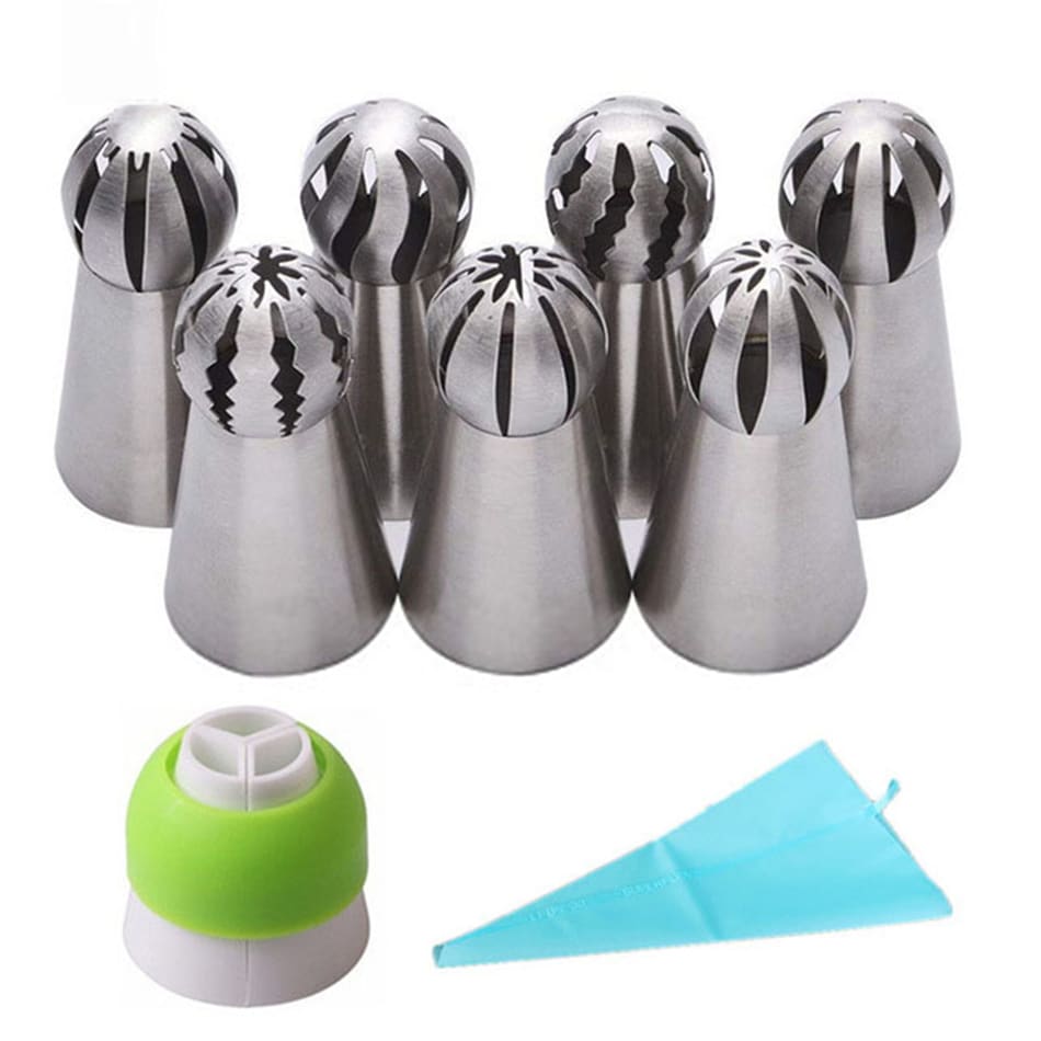 Stainless Steel Russian Decorating Mouth Set, Cream Cake Torch Decorating Mouth view 6