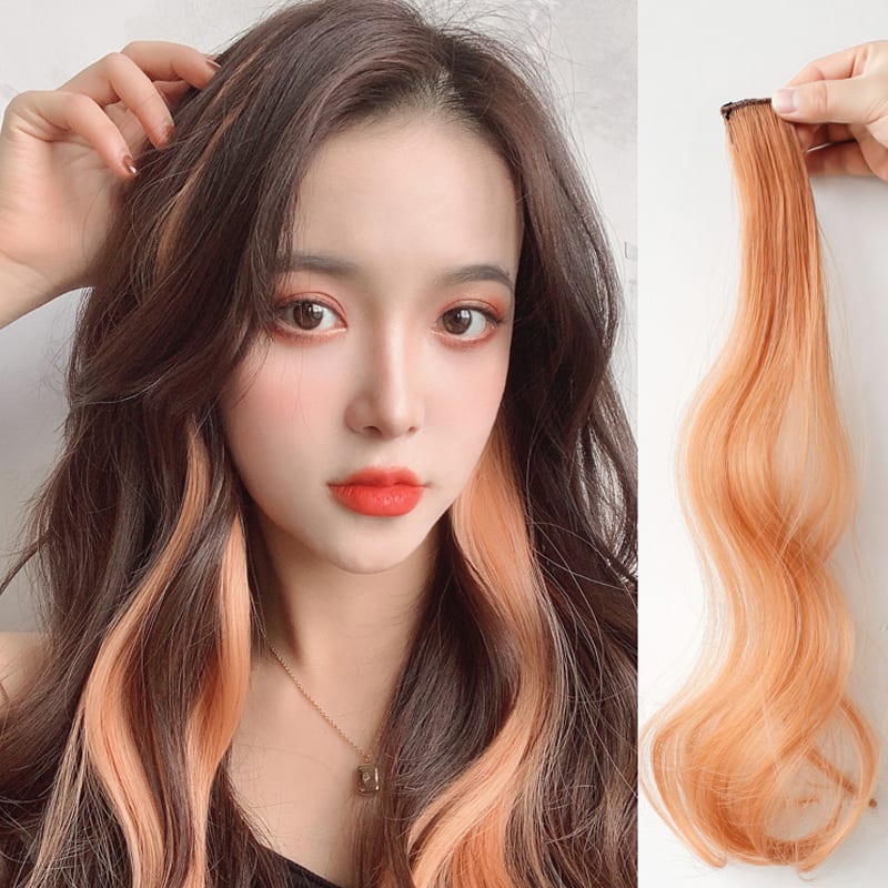 Curly Hair Hanging Ears, Hair Extension, Highlighting, Long Hair, Popular Color Wig view 4