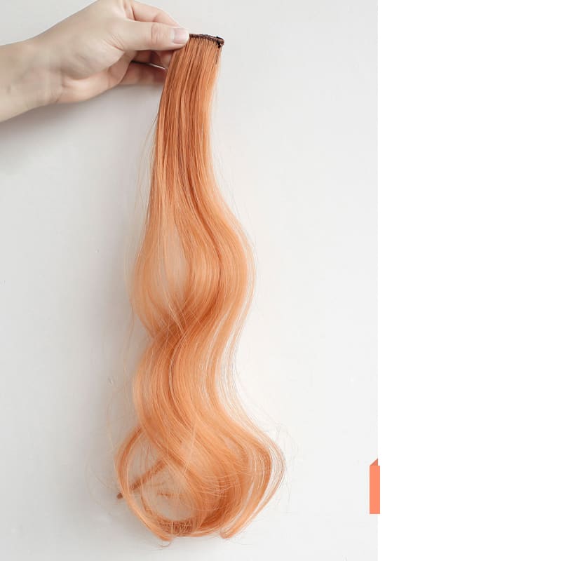 Curly Hair Hanging Ears, Hair Extension, Highlighting, Long Hair, Popular Color Wig view 5