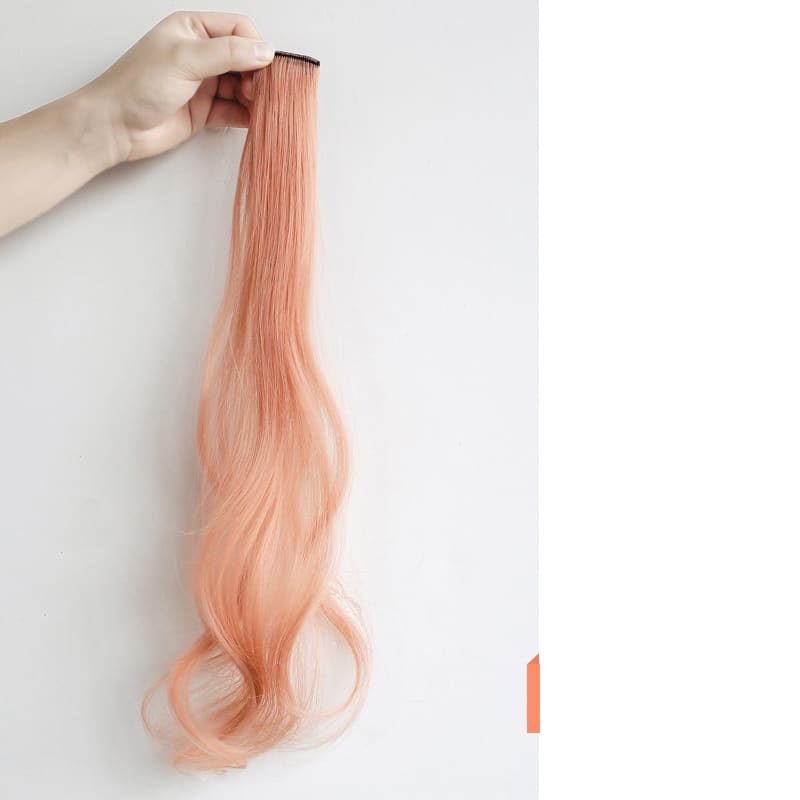 Curly Hair Hanging Ears, Hair Extension, Highlighting, Long Hair, Popular Color Wig view 7