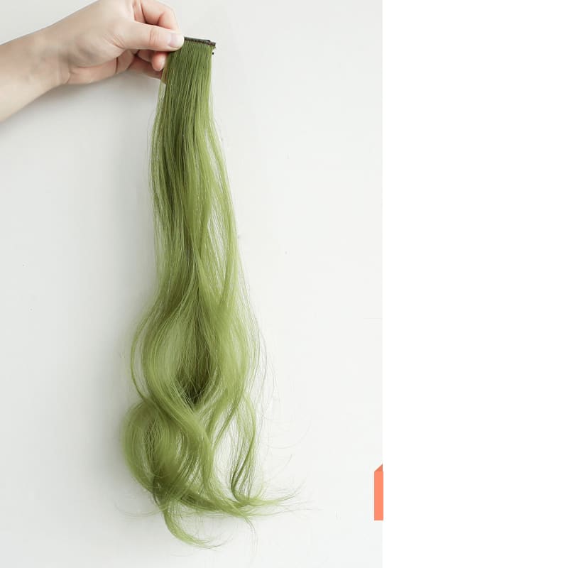 Curly Hair Hanging Ears, Hair Extension, Highlighting, Long Hair, Popular Color Wig view 6