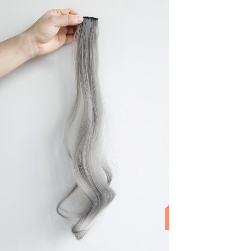 Curly Hair Hanging Ears, Hair Extension, Highlighting, Long Hair, Popular Color Wig view 3