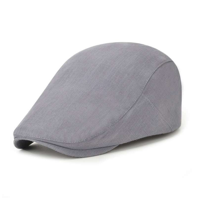 Cotton Solid Color Light Body Forward Cap, Outdoor Sunshade Beret view 4