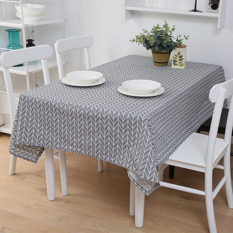 Rectangular Lattice Table Cover Coffee Table Restaurant Waterproof Tablecloth view 4