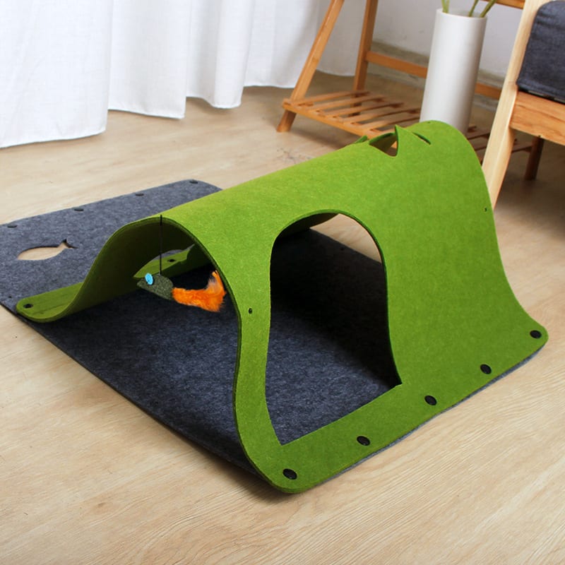 2 in 1 DIY Combined Cat Tunnel Toy Removable Felt Cat Nest House Puppy Ferrets Rabbit Play Dog Tunnel Tubes view 5