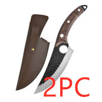 Hand forged boning knife view 2