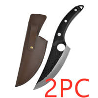 Hand forged boning knife view 5