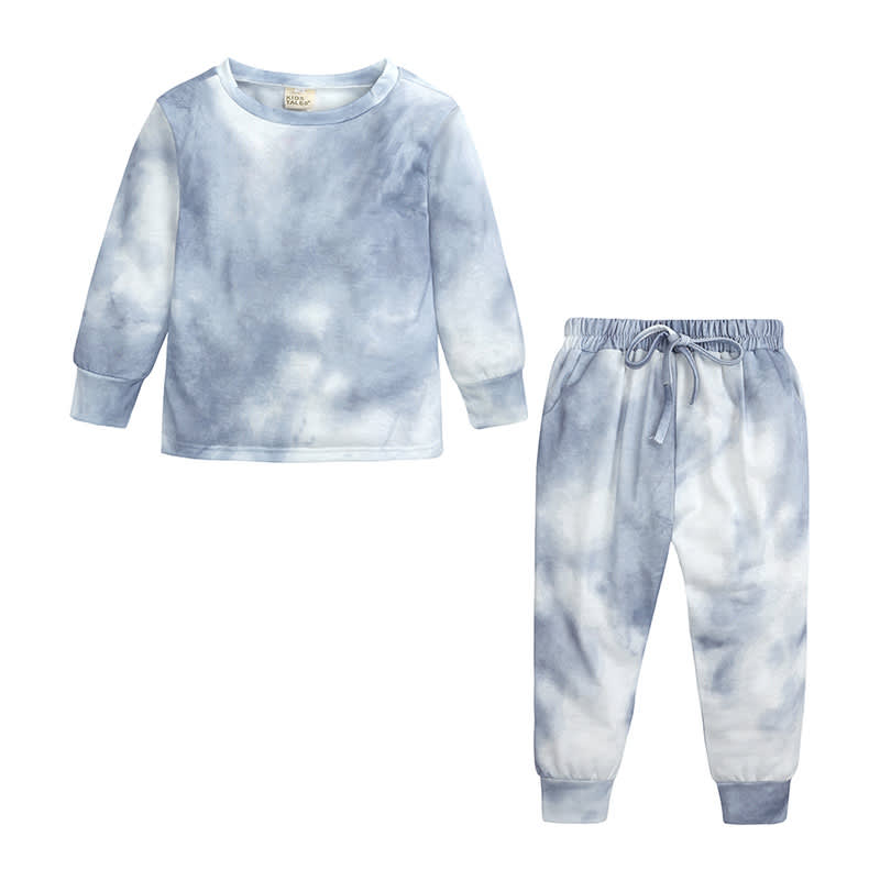 New Tie-Dye Printed Parent-Child Fashion Two-Piece Suit view 4