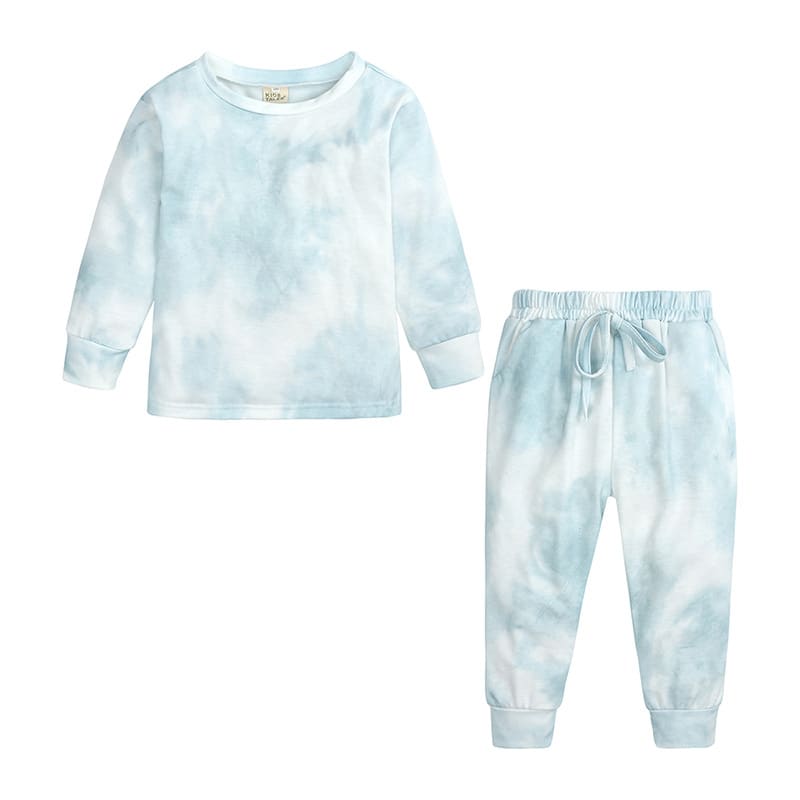 New Tie-Dye Printed Parent-Child Fashion Two-Piece Suit view 3