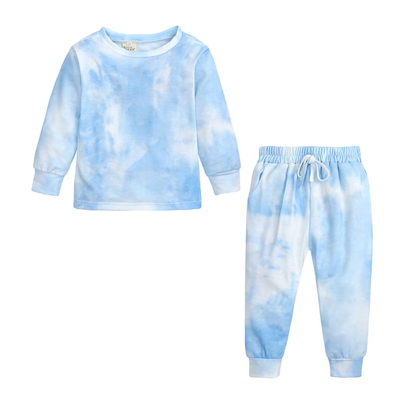 New Tie-Dye Printed Parent-Child Fashion Two-Piece Suit view 5