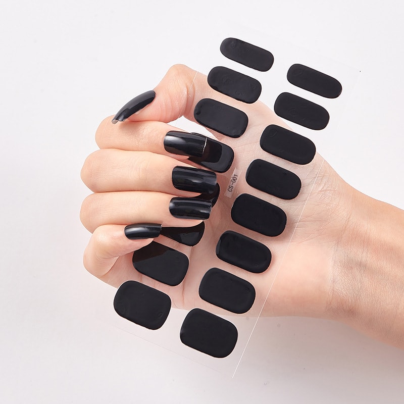 Waterproof and Long Lasting Nail Stickers Letter Color Nail Stickers Full Stickers view 29