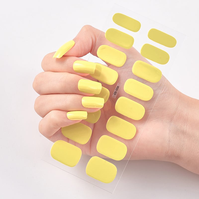 Waterproof and Long Lasting Nail Stickers Letter Color Nail Stickers Full Stickers view 32