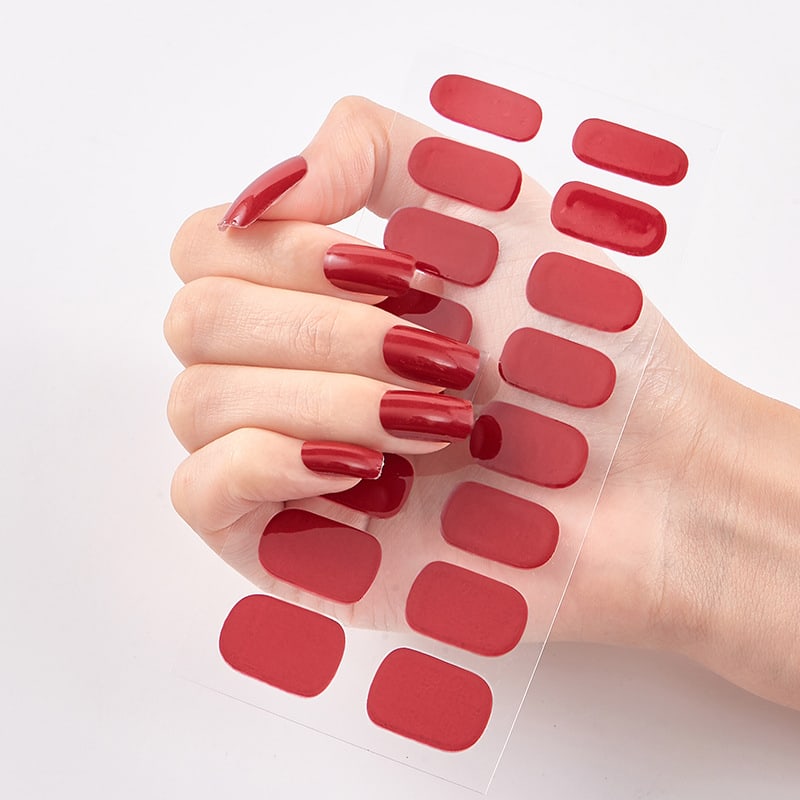Waterproof and Long Lasting Nail Stickers Letter Color Nail Stickers Full Stickers view 34