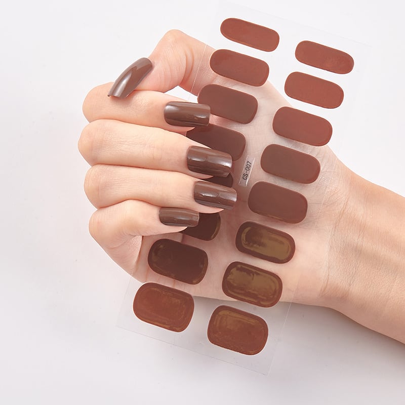 Waterproof and Long Lasting Nail Stickers Letter Color Nail Stickers Full Stickers view 24