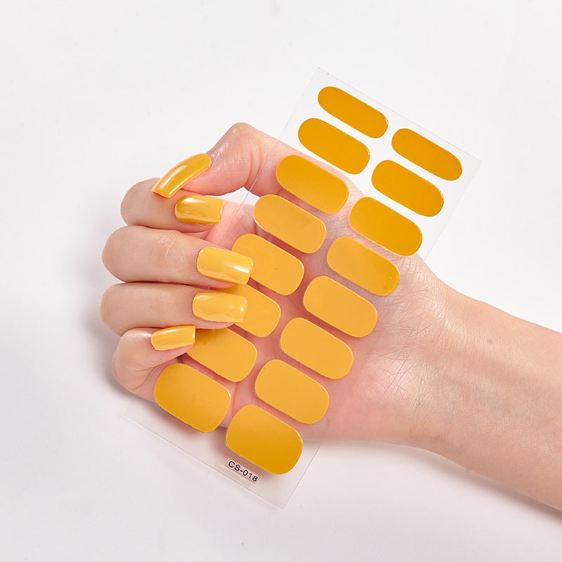 Waterproof and Long Lasting Nail Stickers Letter Color Nail Stickers Full Stickers view 55