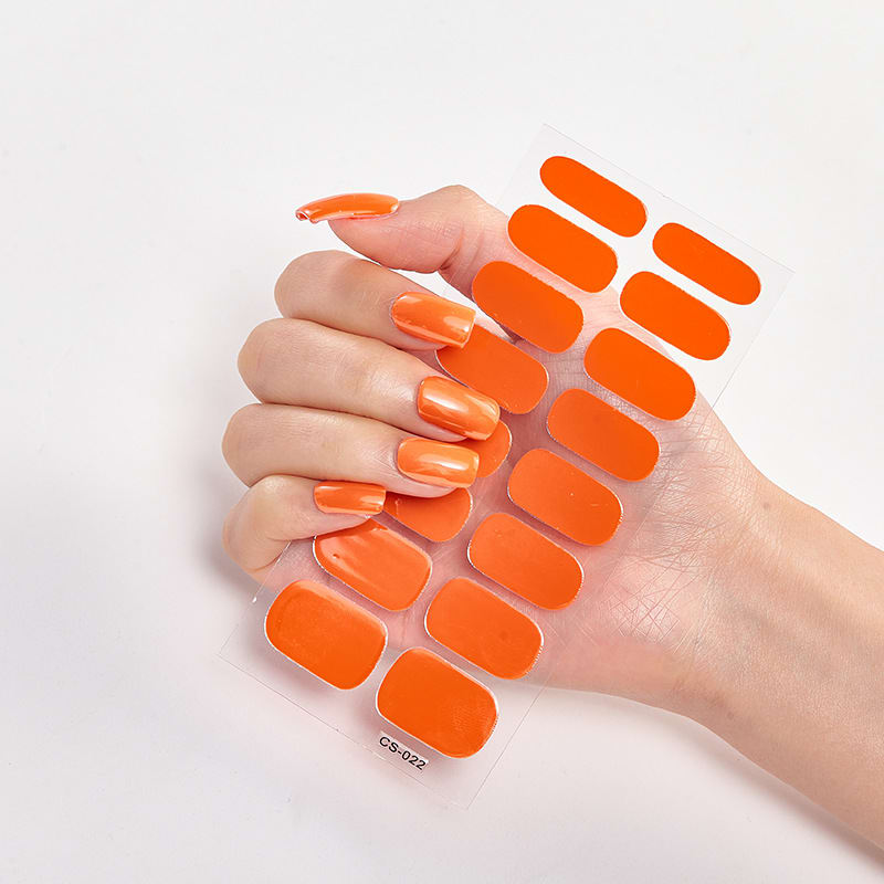 Waterproof and Long Lasting Nail Stickers Letter Color Nail Stickers Full Stickers view 49