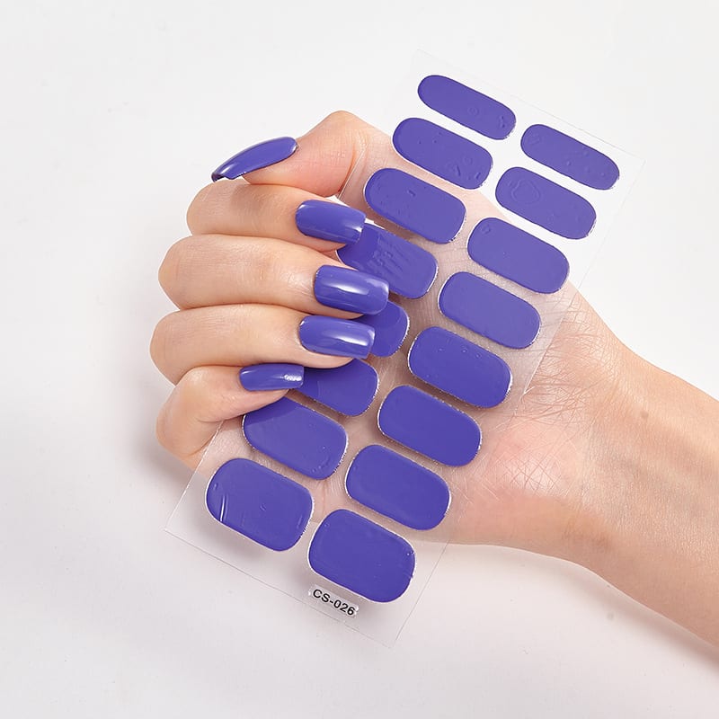 Waterproof and Long Lasting Nail Stickers Letter Color Nail Stickers Full Stickers view 11