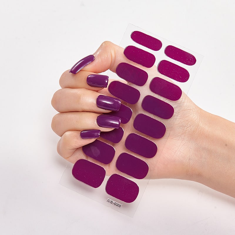 Waterproof and Long Lasting Nail Stickers Letter Color Nail Stickers Full Stickers view 21