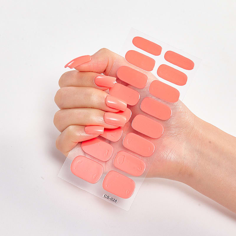 Waterproof and Long Lasting Nail Stickers Letter Color Nail Stickers Full Stickers view 38