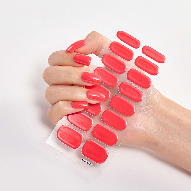 Waterproof and Long Lasting Nail Stickers Letter Color Nail Stickers Full Stickers view 25