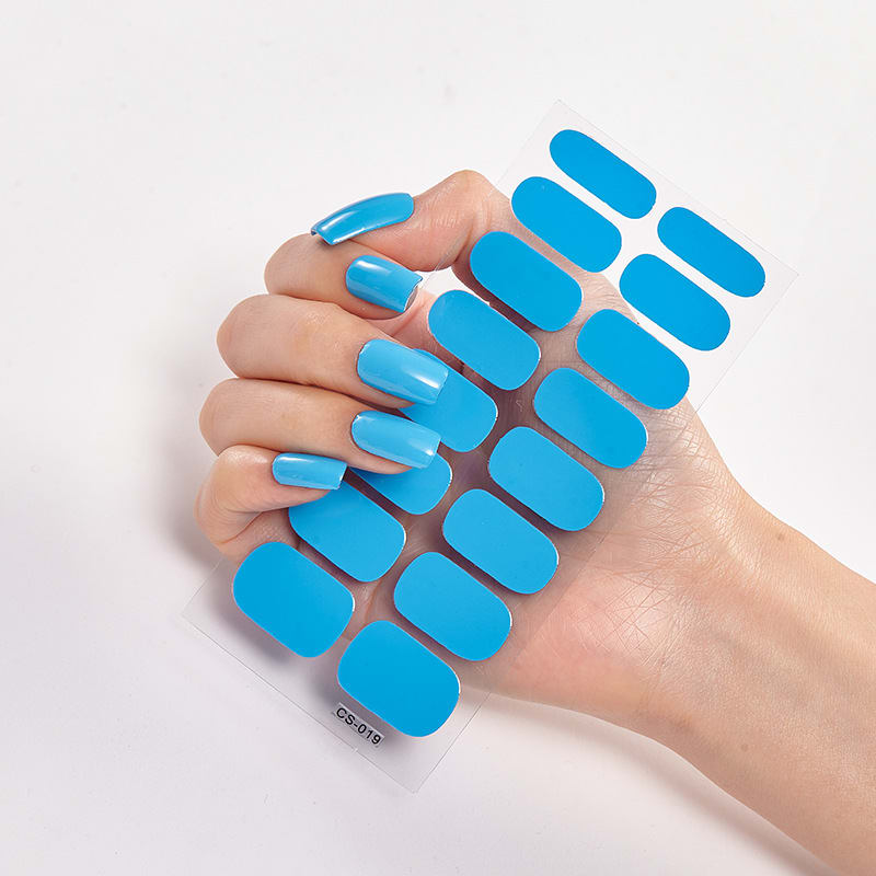 Waterproof and Long Lasting Nail Stickers Letter Color Nail Stickers Full Stickers view 44