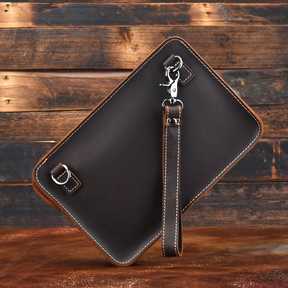 New Retro First Layer Cowhide Single Shoulder Messenger Bag view 2