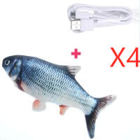 Electric Funny Cat Simulation Fish Beating Usb Jumping Cat Toy view 37