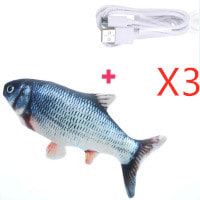 Electric Funny Cat Simulation Fish Beating Usb Jumping Cat Toy view 27