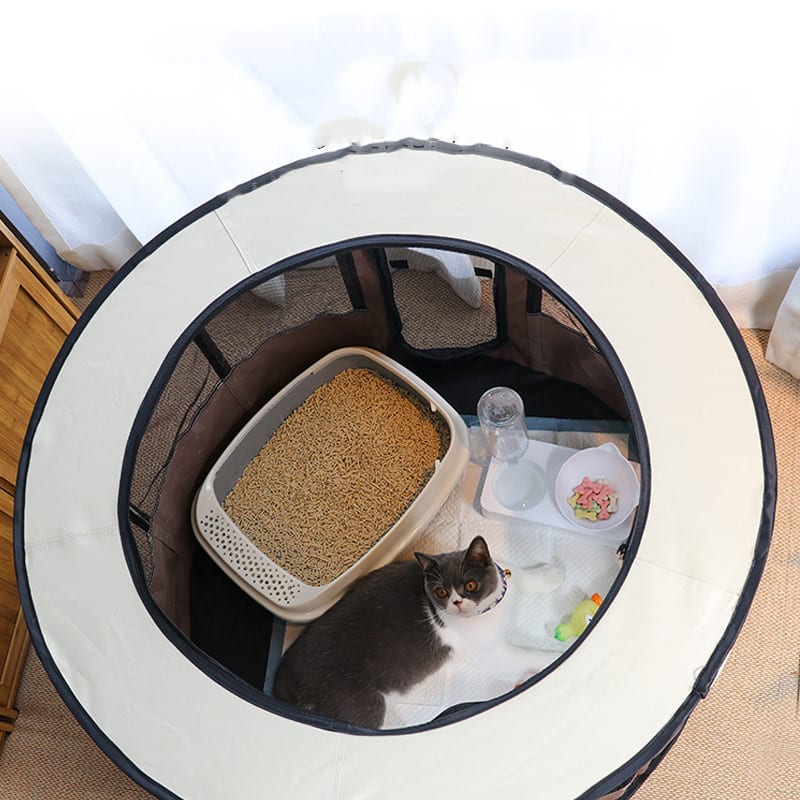 Removable Pet House Oxford Cloth Crate Room Playing Exercise Breeding Delivery Room view 5