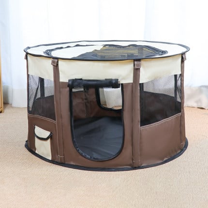 Removable Pet House Oxford Cloth Crate Room Playing Exercise Breeding Delivery Room view 7