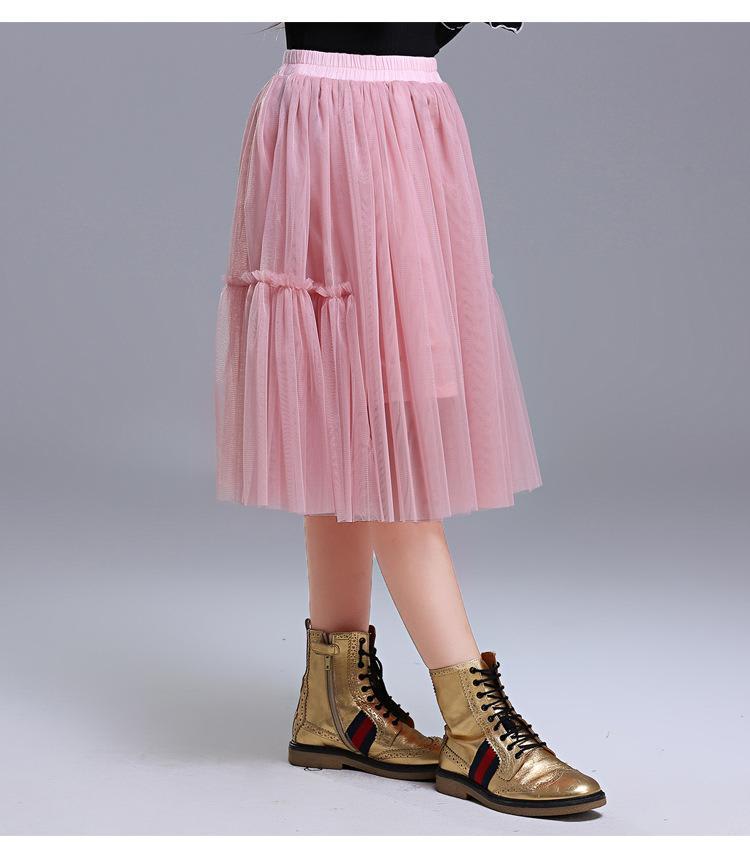 Girls All-match Net Yarn Princess Fluffy Skirt view 5