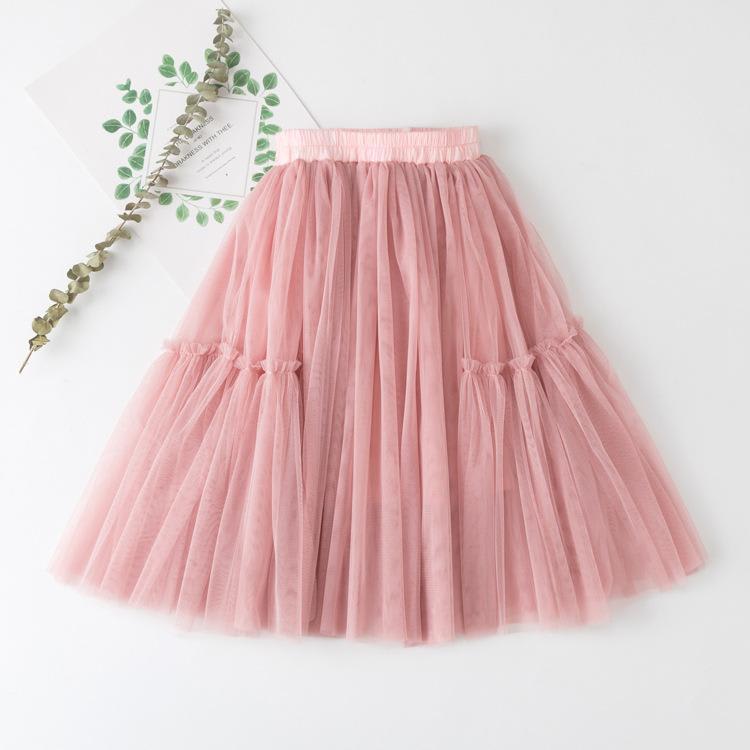 Girls All-match Net Yarn Princess Fluffy Skirt view 3