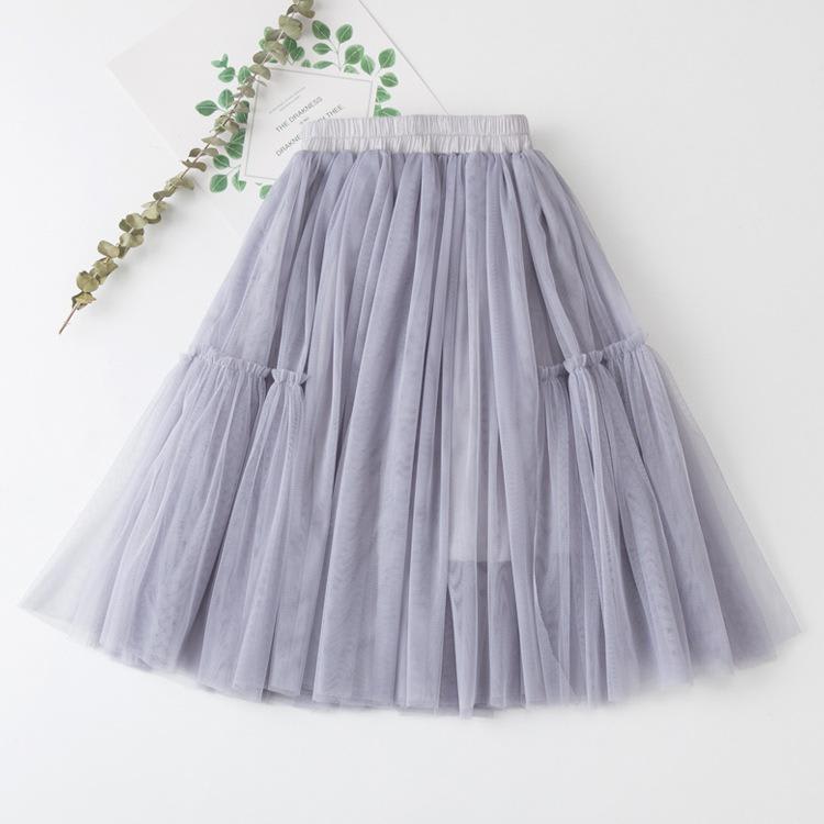Girls All-match Net Yarn Princess Fluffy Skirt view 2
