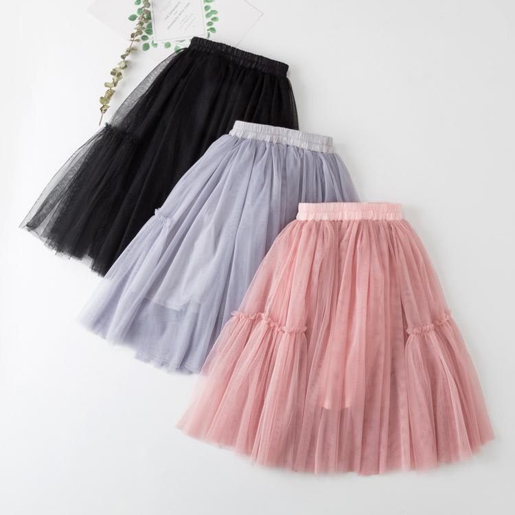 Girls All-match Net Yarn Princess Fluffy Skirt view 4