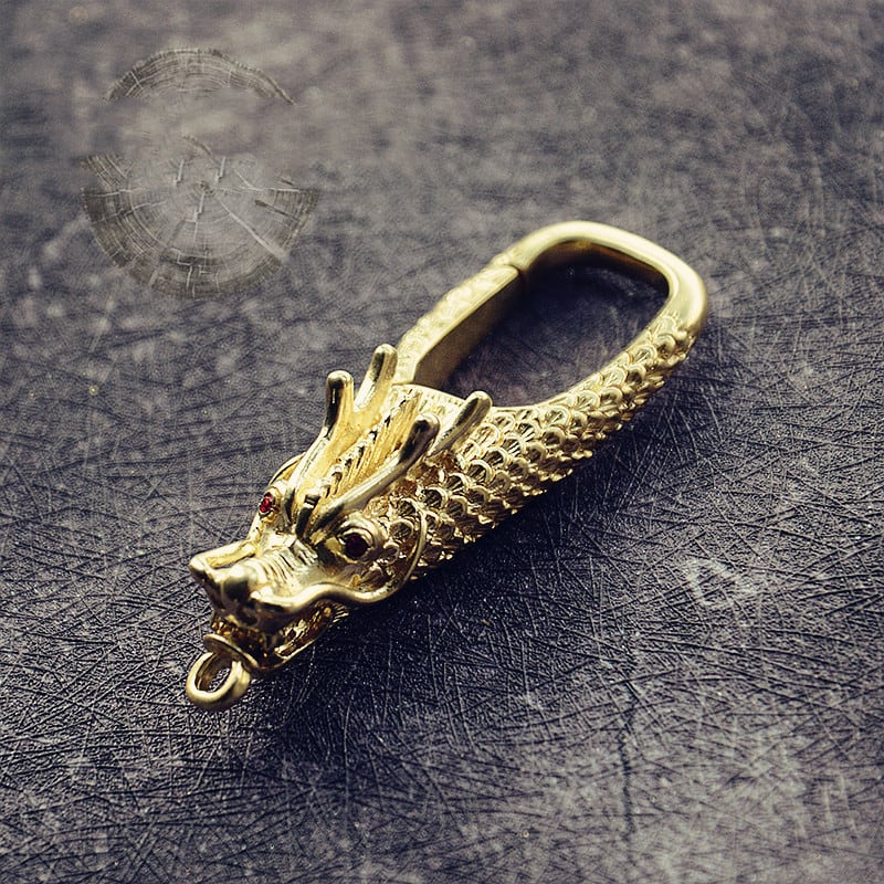 Chinese Style Copper Decoration Pure Copper Faucet Keychain view 6